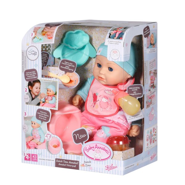 210989 Інтерактивна лялька Baby Annabell - ЛАНЧ КРИХІТКИ АННАБЕЛЬ (43 cm, с аксессуарами, озвучена)