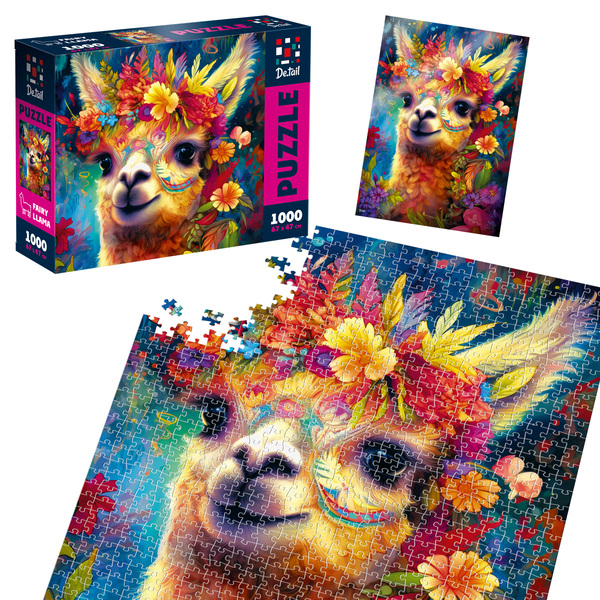 247585 Пазли De.tail. Чарівна лама 1000 деталей DT1000-11 (укр)