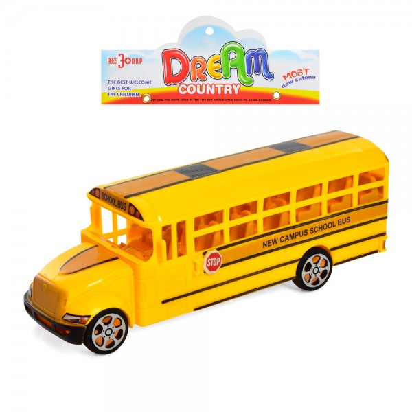 146830 Автобус CH526-2C шкільний, інерц., кул., 25-17-6,5 см.