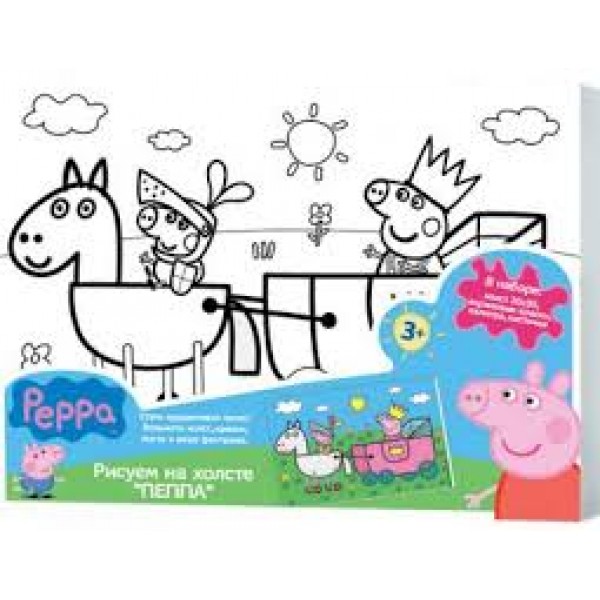 173636 Розпис по полотну, т.м Peppa Pig ,20Х30 см