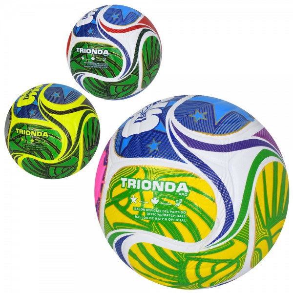 249339 М'яч футбольний MS 4950  розмір 5,ПУ,400-420г,ламінований,3 кольори, у пакеті