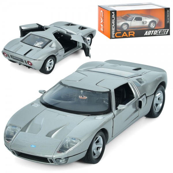 157903 Машина AP-1931 АвтоСвіт,1:24,Ford GT Concept, мет., відчин. двері, гум.колеса, кор., 24,5-10,5-11см.