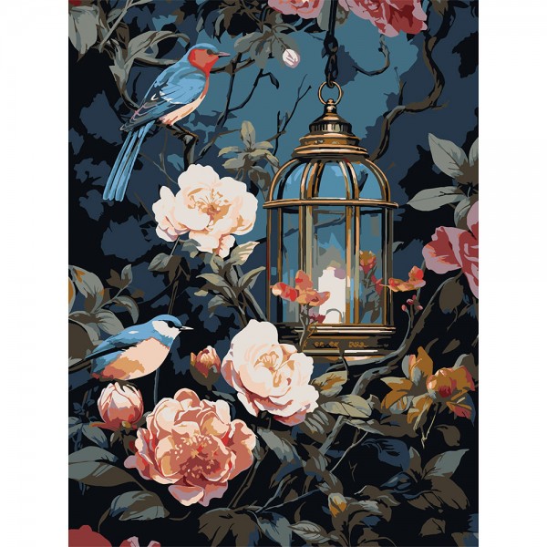 247696 Картина за номерами Strateg Квіткова ніч 30Х40 (SS-1289)