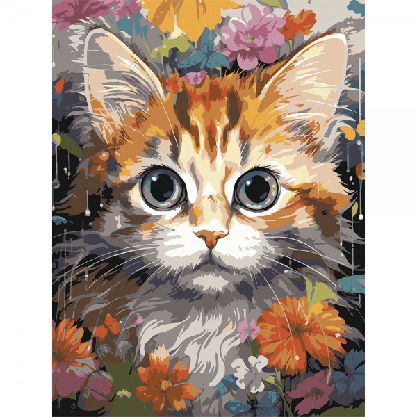 247697 Картина за номерами Strateg Руде кошеня 30Х40 (SS-1290)