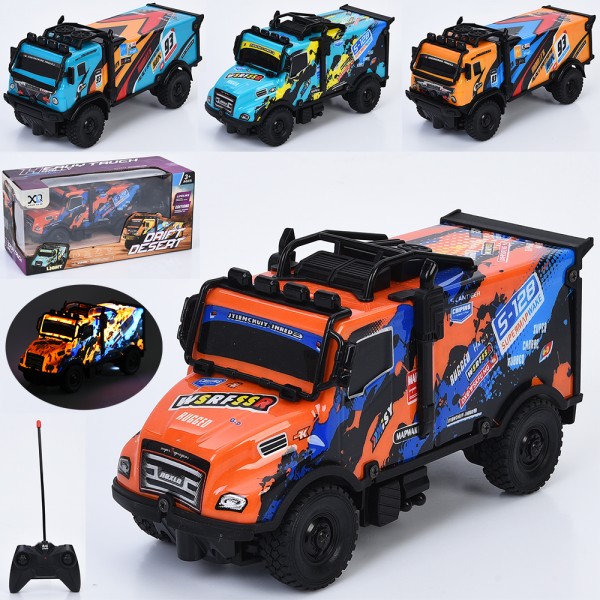 246519 Машина 666-140-141P радіокер., 20,5см,світло, корпус не б'ється, гум. колеса, 2 види, бат.,кор