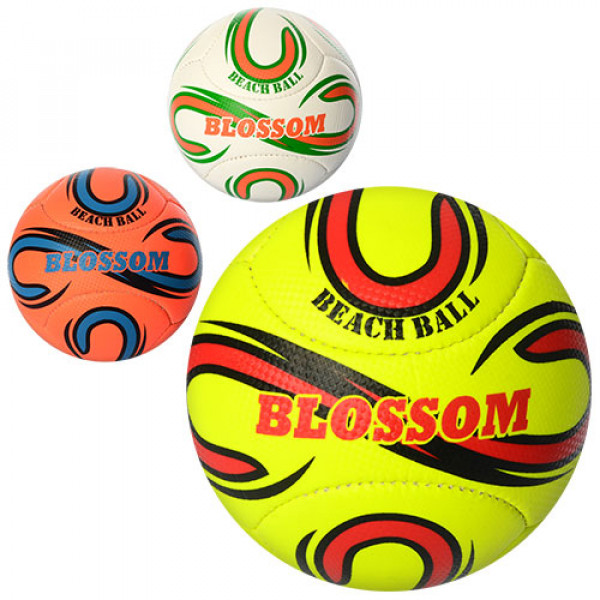 20178 М'яч футбольний 5002-47ABC пляжний, офіц. розмір, ПУ, 3 шари, 6 панелей, 340-360 г., 3 кольори.