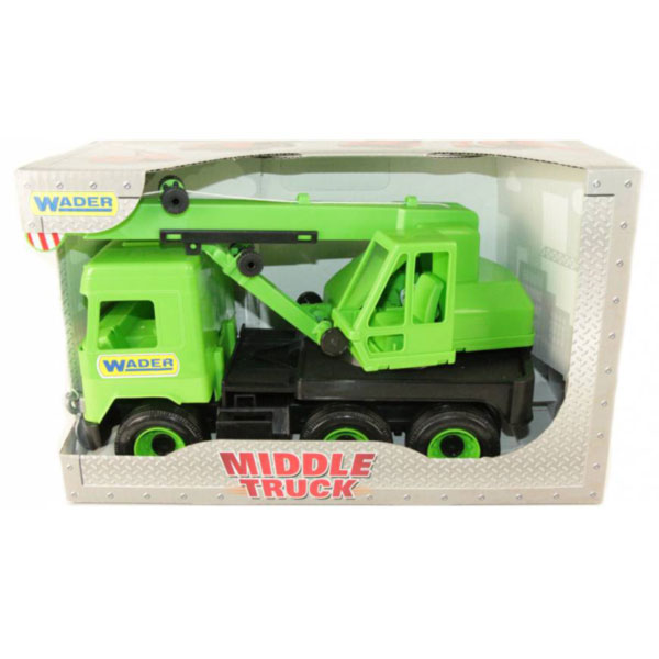 54501 Авто "Middle truck" кран (св. зелений) в коробці