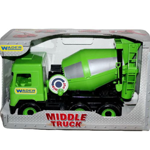 54503 Авто "Middle truck" бетонозмішувач (св. зелений) в коробці