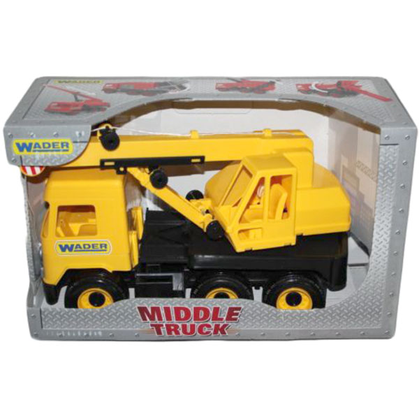 54506 Авто "Middle truck" кран (жовтий) в коробці