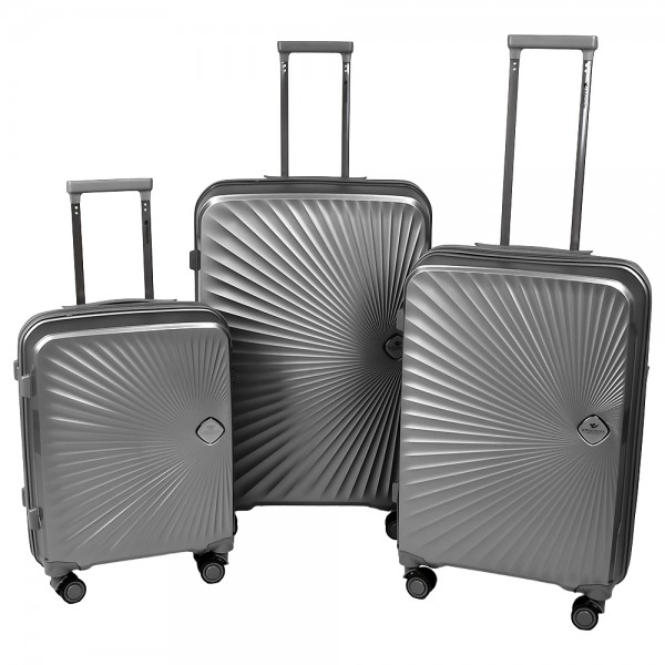 230150 Валіза поліпропілен (PP) 20/24/28'' 3шт/наб., R33655-BK