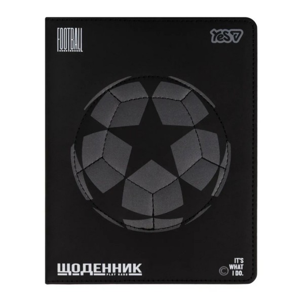 253636 Щоденник шкільний Yes Champions PU, твердий, A5, 40 аркушів