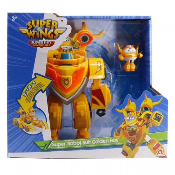 173538 Ігровий набір Super Wings Super Robot Suit Золотий Хлопчик (Golden Boy)