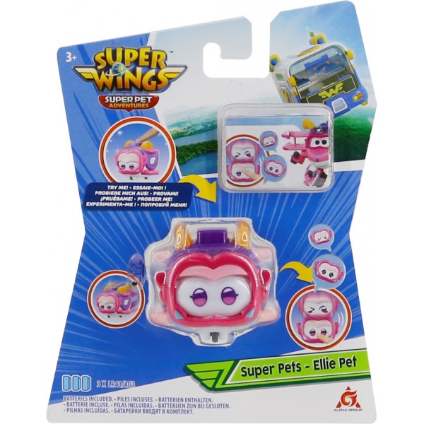 184525 Ігрова фігурка Super Wings Super Pet Еллі улюбленець (Ellie pet), світло