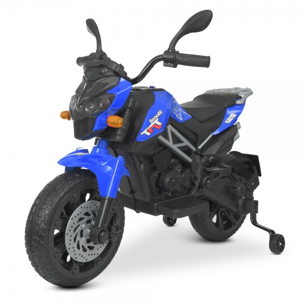 131466 Мотоцикл M 4621EL-4 1акум.12V4,5AH, 1мотор45W, муз., світло, MP3, USB, EVA, шкіра, синій.