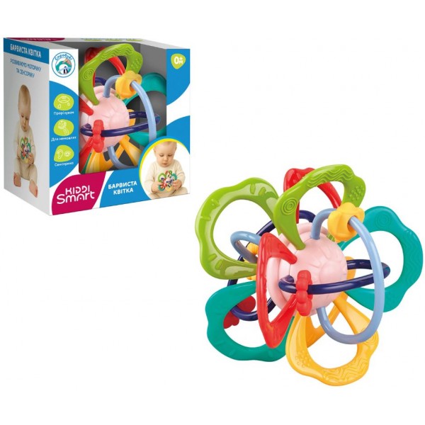 245242 Розвивальна іграшка-прорізувач KIDDI SMART - БАРВИСТА КВІТКА