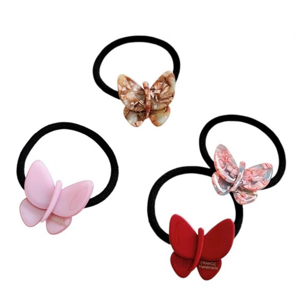 227719 Аксесуари для волосся FG241025020 резинка, метелик, 4 види, хедер, 9-9-1 см.