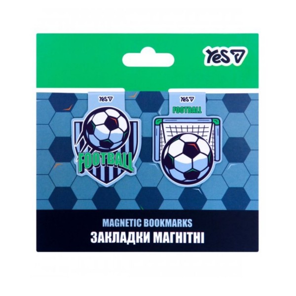 253660 Закладки магнітні Yes "Football", 2шт