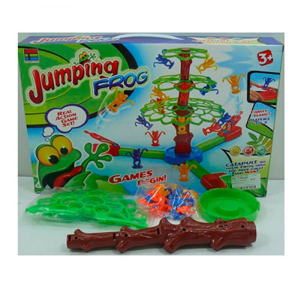 72757 Настільна гра 007-20B Стрибаючі жаби, дерево, фігурки, кор., 26,5-40,5-6,5 см. 