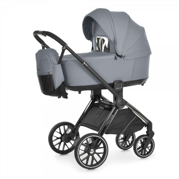 249714 Візок універсальний 2в1 El Camino PRESTIGE ME 1124-3 Frost Gray.люл+прог.блок,хром.рама,2дощ.сіт.рюк
