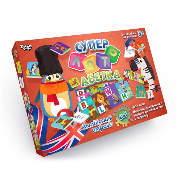 244262 Настільна розважальна гра "Суперлото" Абетка укр/англ (10)