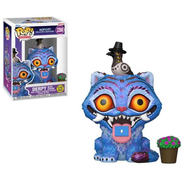 248763 Ігрова фігурка Funko POP серії Кейпоп-мисливиці на демонів - Дерпі з Птахом і квітка (GW)