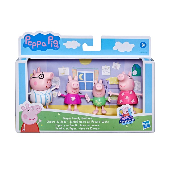 195776 Набір фігурок Peppa - ДРУЖНЯ РОДИНА ПЕППИ, ПІЖАМНА ВЕЧІРКА