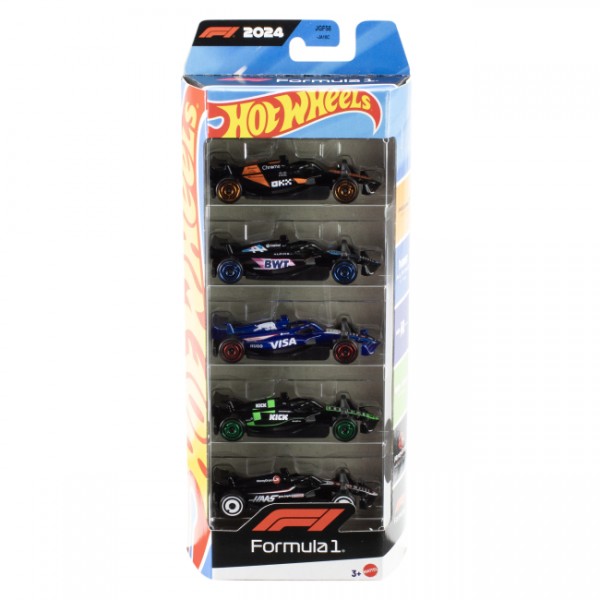220634 Набір з 5 базових болідів «F1 2024» Hot Wheels