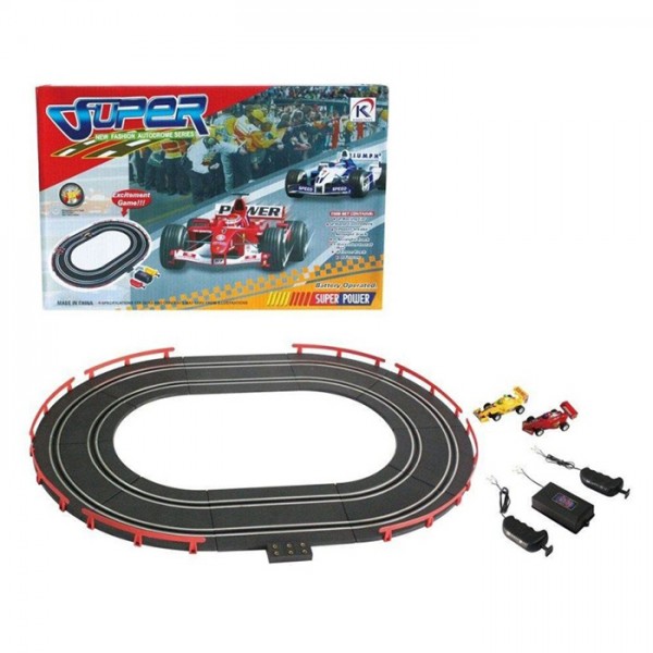 246424 Трек 2160 довжина 175см,дист.кер.(пульт на шнурі 2шт), машина 10см 2шт, на бат.USB шнур,в кор.