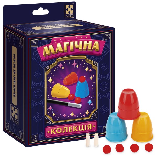 225059 Гра настільна Vladi Toys набір для фокусу. Магічна колекція. Зникаючі м'ячі. VT6012-09