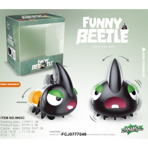 159322 Іграшка 9903C жук, ходить, бат., кор., 12-12,2-9,5 см.