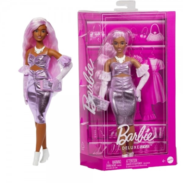 215150 Лялька "Barbiecore" модниця у сукні металік Barbie