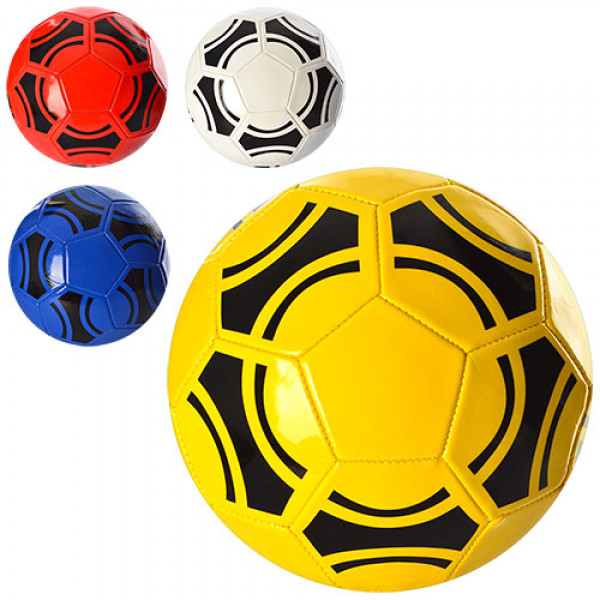 23514 М'яч футбольний EV 3209 розмір 5, ПВХ, 8 мм., 32 панелі, 350-370 г., 4 кольори.