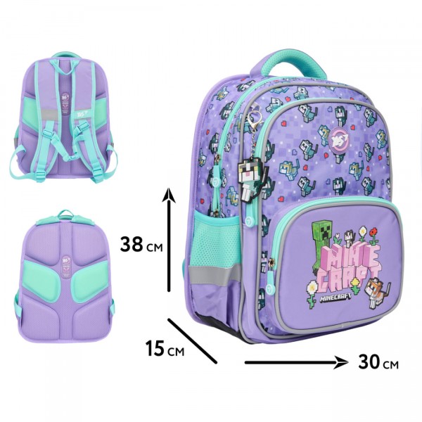 224603 Рюкзак шкільний YES S-72 Minecraft Pinky