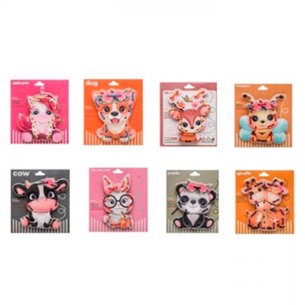 245097 Дерев'яна іграшка Пазли MD 0769 шнурівка, тварина, мікс видів, у слюді, 15-17-1,5см