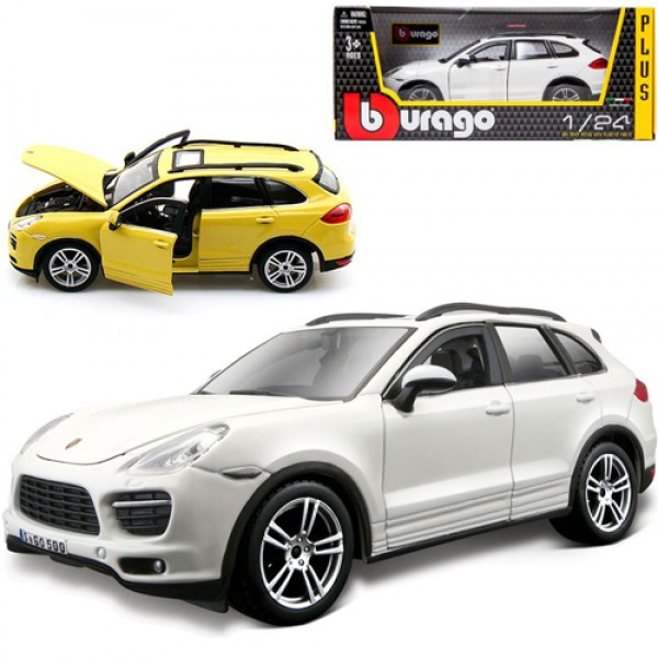 143325 Автомодель - PORSCHE CAYENNE TURBO (асорті білий, жовтий, 1:24)