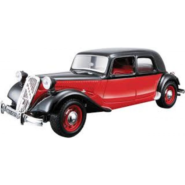 192519 Автомодель - CITROEN 15 CV TA (1938) (асорті чорний, червоно-чорний, 1:24)