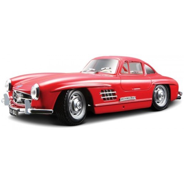 142624 Автомодель - MERCEDES-BENZ 300 SL (1954) (асорті червоний, сріблястий, 1:24)