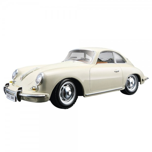 142625 Автомодель - PORSCHE 356B (1961) (асорті слонова кістка, червоний, 1:24)