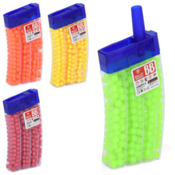 249411 Кулі 1577-047  пластик, 4 кольори, в колбі, 6-11-2см