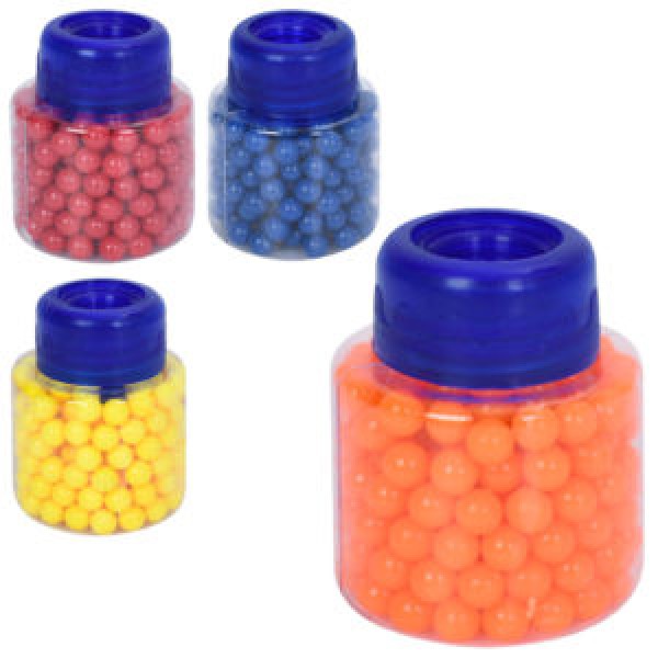 249413 Кулі SQT-047 (480шт) пластик, 4 кольори, в колбі, 5-4-4см