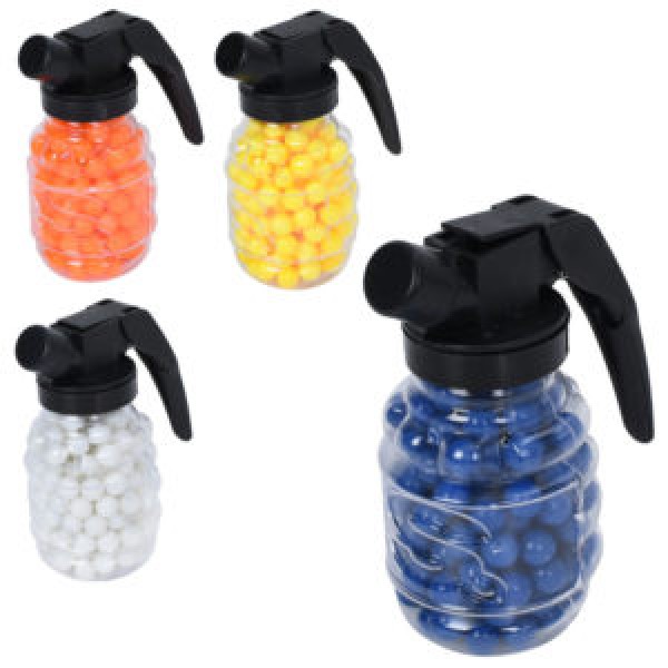 249415 Кулі SQZ-047 (360шт) пластик, мікс кольорів, в колбі, 7,5-5,5-3,5см