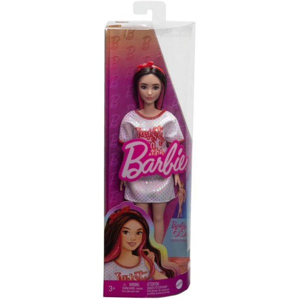 164463 Лялька Barbie "Модниця" в блискучій сукні-футболці