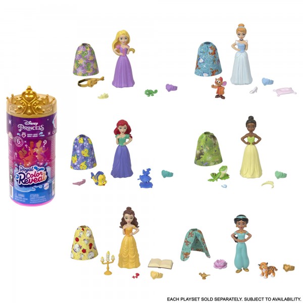 182040 Набір з мінілялькою "Royal Color Reveal" Disney Princess (в ас.)