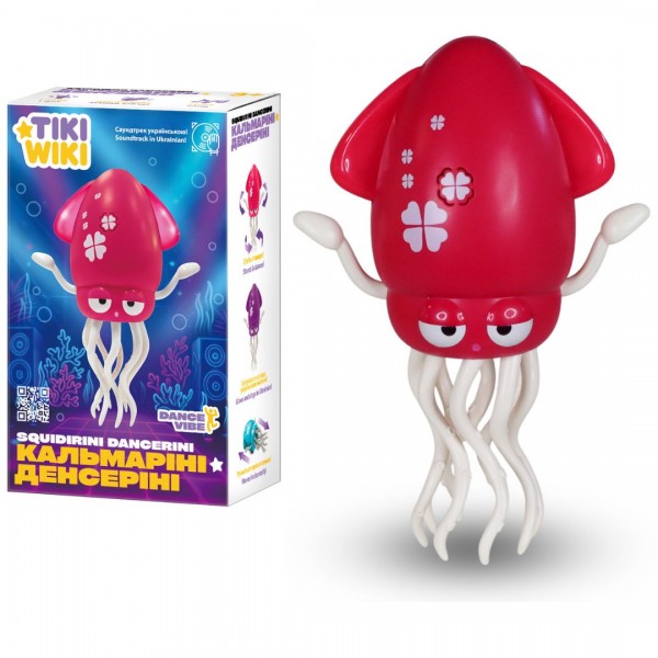 245969 Інтерактивна іграшка TIKI WIKI – КАЛЬМАРІНІ ДЕНСЕРІНІ (світло, українською, рубіновий)