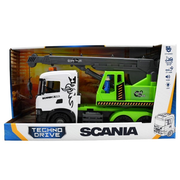 250002 Автомодель серії "Mid Truck" – АВТОКРАН SCANIA (світло, звук)