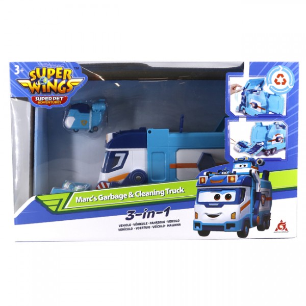 173545 Ігровий набір Super Wings Вантажівка Марка для сміття та прибирання