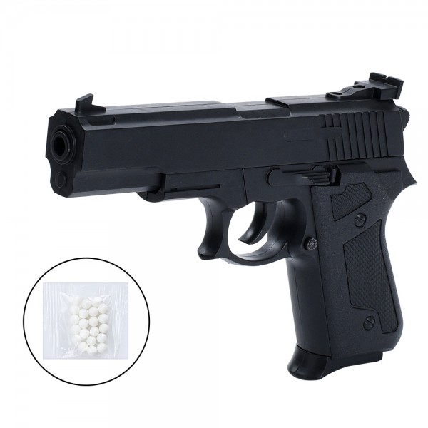 244392 Пістолет M92 19см, пластикові кулі, у пакеті, 23-16-3см