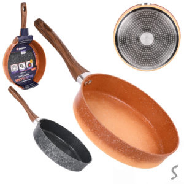 243537 Сковорода лита кераміка "Meteorite" інд. дно 28*6см., 10374-28S