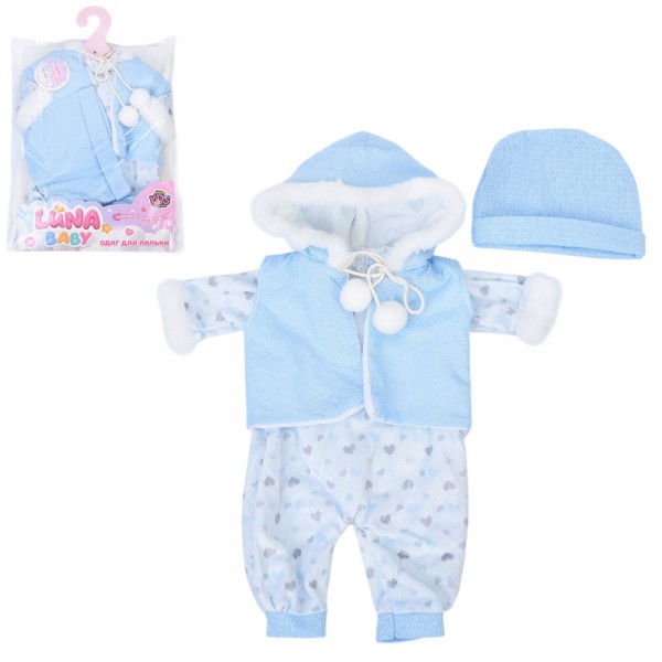 245784 Вбрання для ляльки AKG-0029 (120шт) для ляльки 40-45см, у пакеті, 21-31-2см