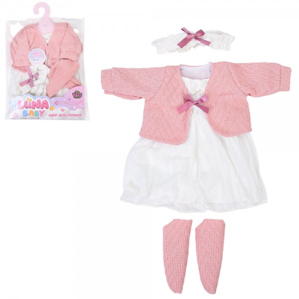 245785 Вбрання для ляльки AKG-0030 (120шт) для ляльки 40-45см, у пакеті, 21-31-2см